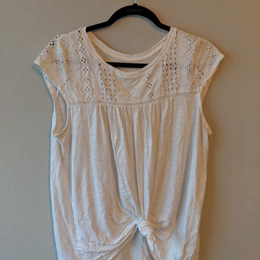 White Merona Blouse